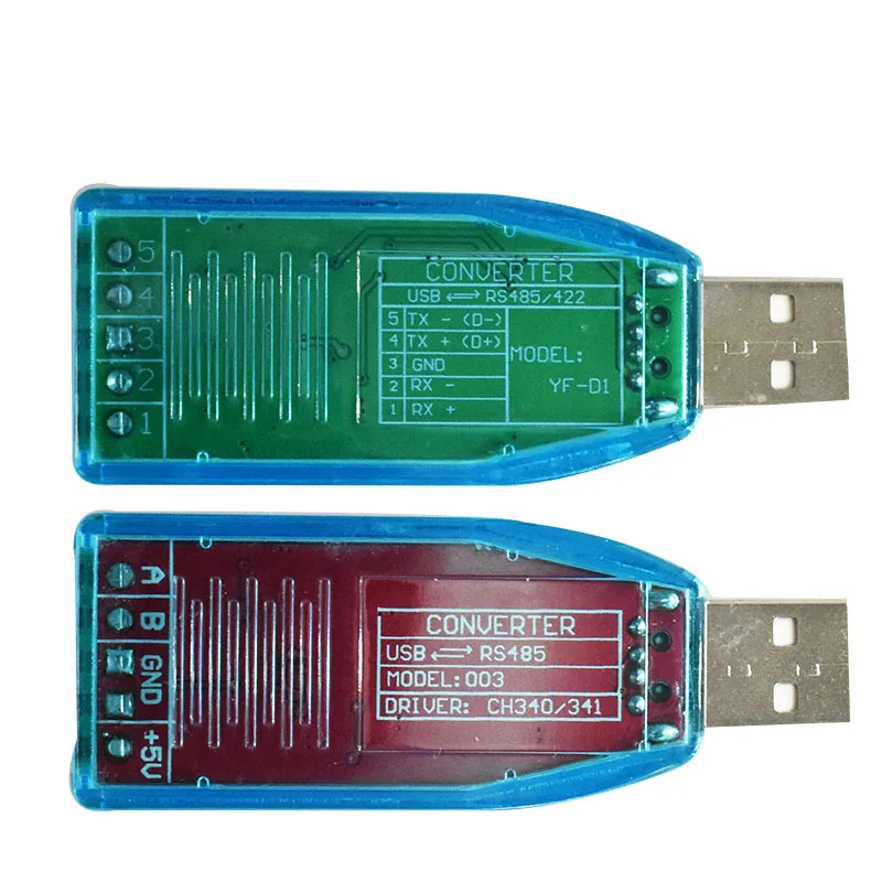 Промышленный USB в RS485 422 CH340G преобразователь, обновленный защитный преобразователь, Совместимость со стандартом RS-485 разъемом