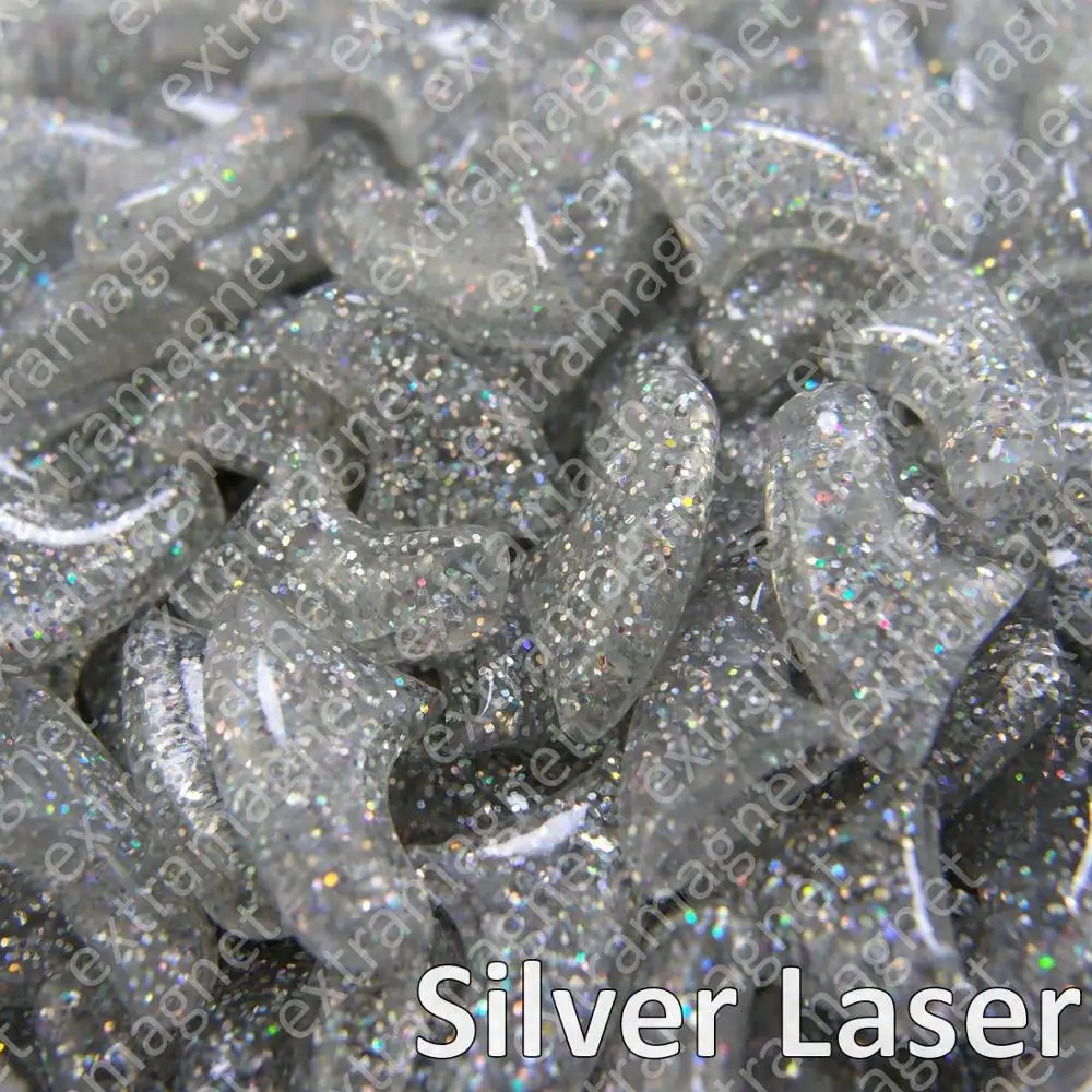 Silver Laser 20 шт. мягкие колпачки для ногтей для кошек+ 1x клей+ 1x аппликатор/* XS, S, M, L, чехол, кошка, лапа, коготь, zqy*/ - Цвет: Silver Laser