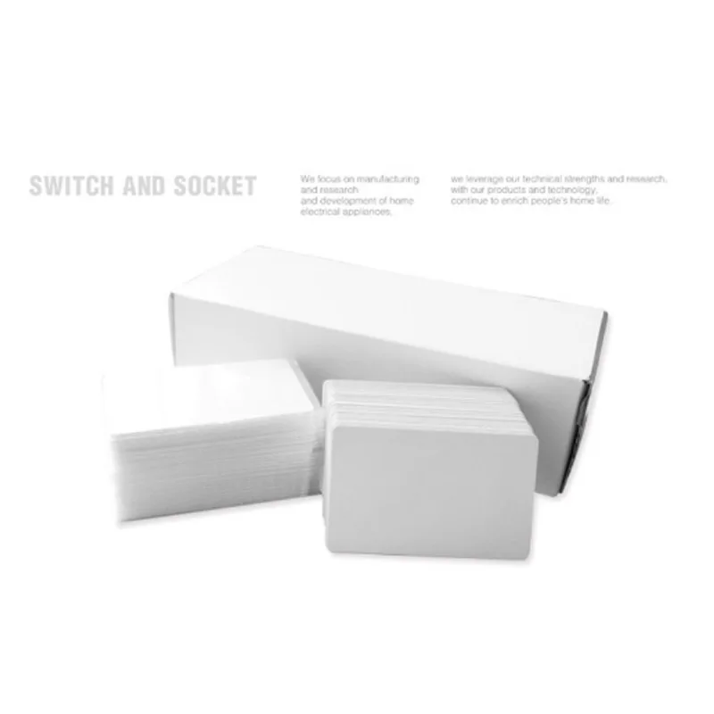 ПВХ пластиковые пустые ID карты кредитные тонкие белые доступны для принтера |