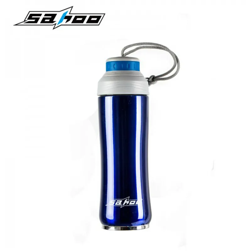 SAHOO Bike Bottle For Water Portable Stainless Steel Cycling Bottles With Cover Accessories Outdoor Sports |