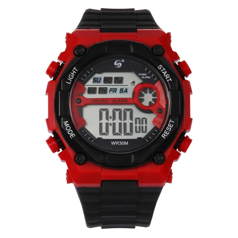 Многофункциональные 10 м водонепроницаемые часы цифровые двойного действия