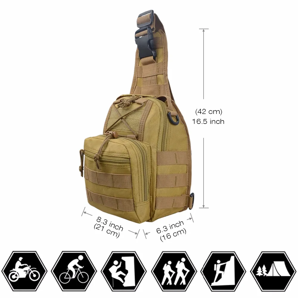 

Military Tactical Bag Men Nylon Cross Shoulder Bags for Outdoor Hiking Camping Travel 600D Oxford Backapack Droship
