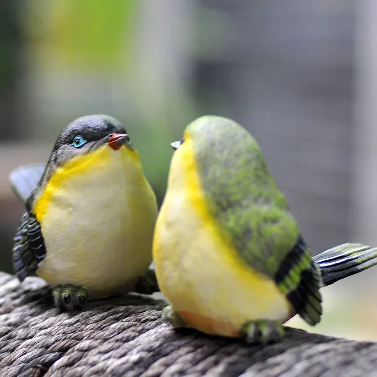 

Cute Bird Ornaments Resin Simulation Animal Living Room Decoration Courtyard Home Decor Wreath Garden Fairy Garden Miniatures