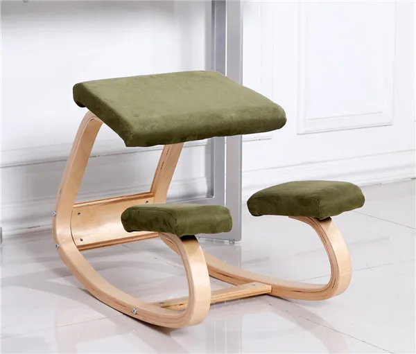 Green Color Эргономичный стул на коленях домашняя офисная мебель эргономичная качалка деревянная на коленях компьютерное кресло дизайн - Цвет: Green Color