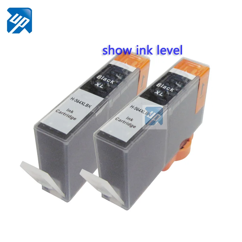 Бренд UP 2PK 564 564XL CB684W черный совместимый чернильный картридж для hp Photosmart