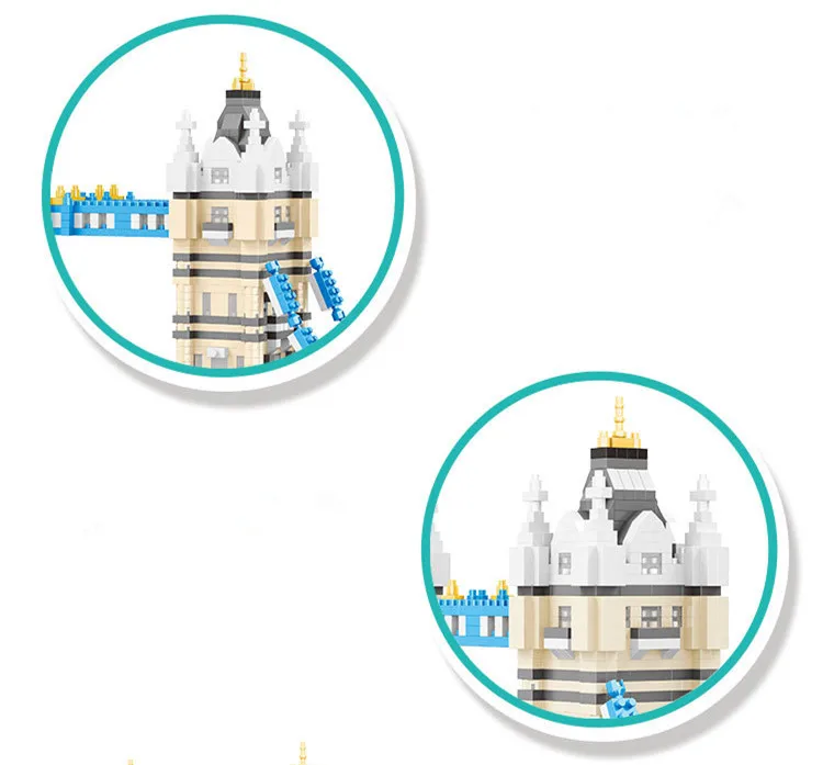 3600 шт. всемирно известная архитектура Лондонская башня мост совместимая со всеми