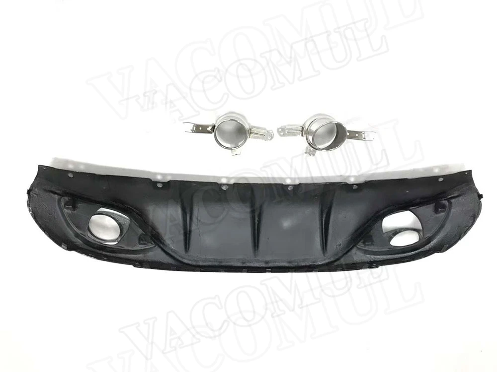 Задний диффузор бампера спойлер из карбонового волокна с наконечниками выхлопной системы из нержавеющей стали для Alfa Romeo Giulia 2017 2018 годов выпуска.