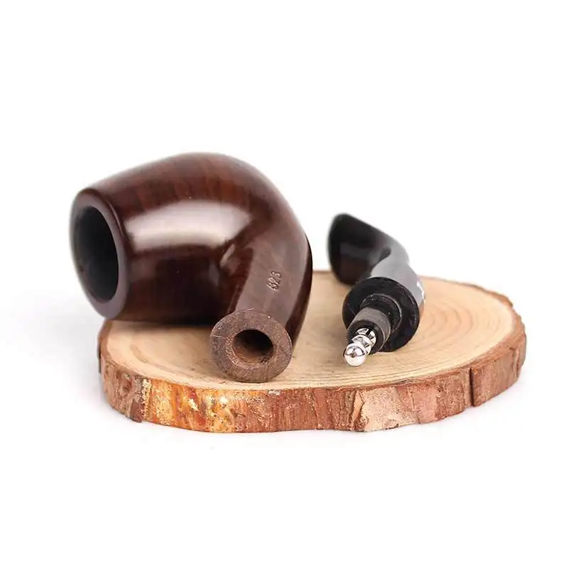 Новинка 1 Подарочный набор деревянная курительная трубка маленькая эбеновая