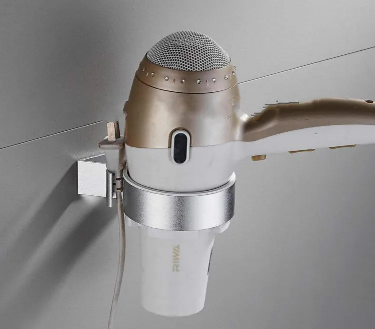 Прочный Фен держатель алюминиевый настенный фен стойка и органайзер для