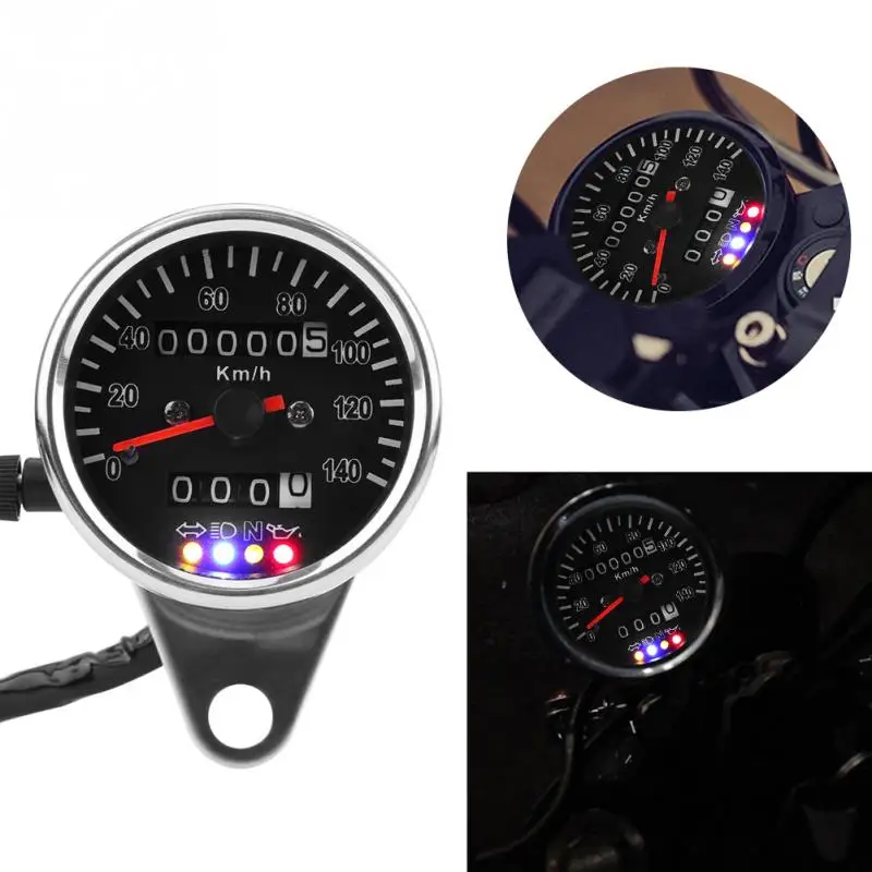Digital 12V Universal Motorcycle Speedometer Odometer Tachometer Gauge fuel meter LED Indicator | Автомобили и мотоциклы