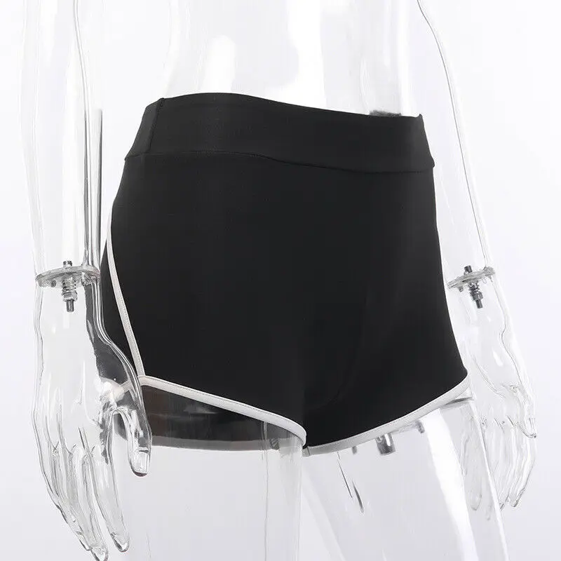 Летние модные женские повседневные спортивные шорты для бега занятий спортом