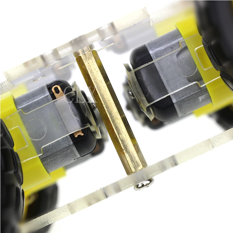 Двигатель умный робот шасси автомобиля DIY Kit Скорость кодировщик 4WD 4 колеса для