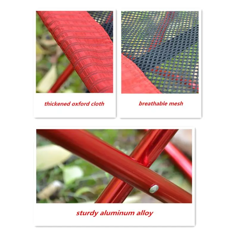 

Outdoor Foldable Fishing Chair Ultra Light Portable Camping Oxford Cloth Aluminum Alloy Picnic Fishing Chair