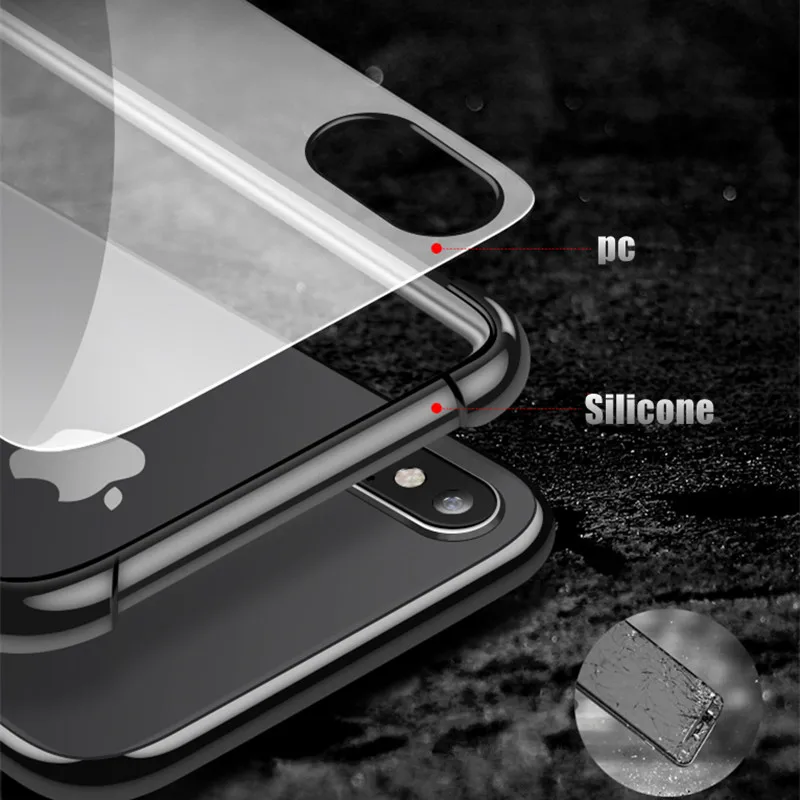 Противоударный прозрачный защитный чехол для iPhone X мягкий ТПУ Жесткий
