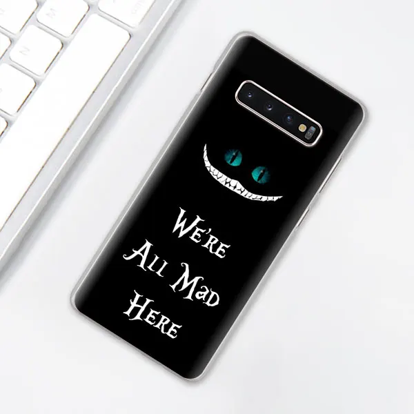 005 Алиса в стране чудес чеширские кошки Чехол для телефона для samsung Galaxy S10e S10 Plus S7 S8 S9 Plus Note 8 9 10 Plus M30 жесткий чехол - Цвет: 005