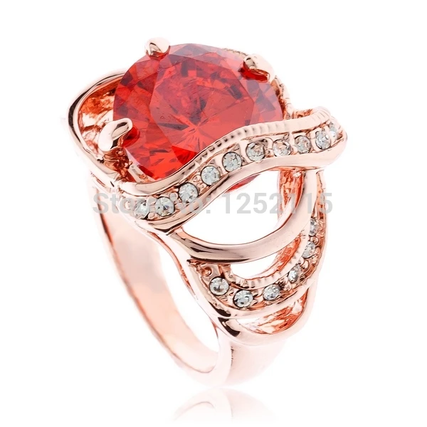 Оптовая продажа ювелирные изделия много роскошные красные большие циркониевые