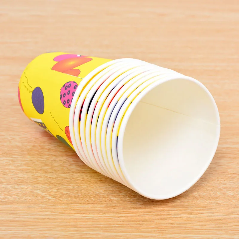 6 шт./лот разноцветный мультяшный принц принцесса бумажная чашка для детей дети