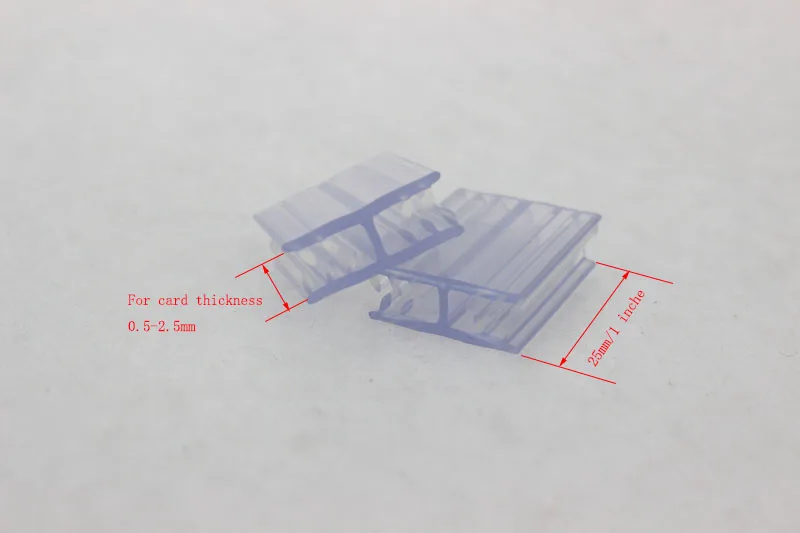 Держатель для этикеток из мягкого ПВХ 25 мм в форме H с зажимом поп этикетки|construction|