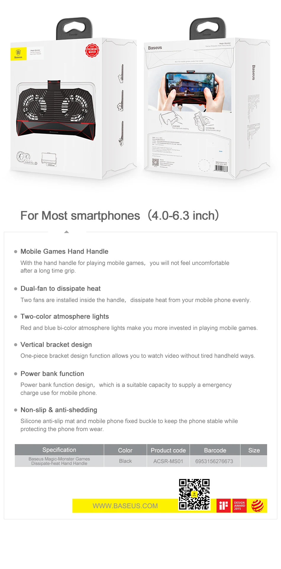 Baseus мобильный телефон кулер для iPhone Xs samsung S10 huawei P30 Pro игровой держатель для телефона Подставка теплоотвод охлаждающий Геймпад контроллер