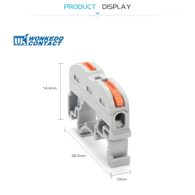 Din Rail терминал для соединения проводов блок PCT-211 быстрая проводка компактный стыковой проводник Быстрый Кабельный соединитель-проводник 10 шт