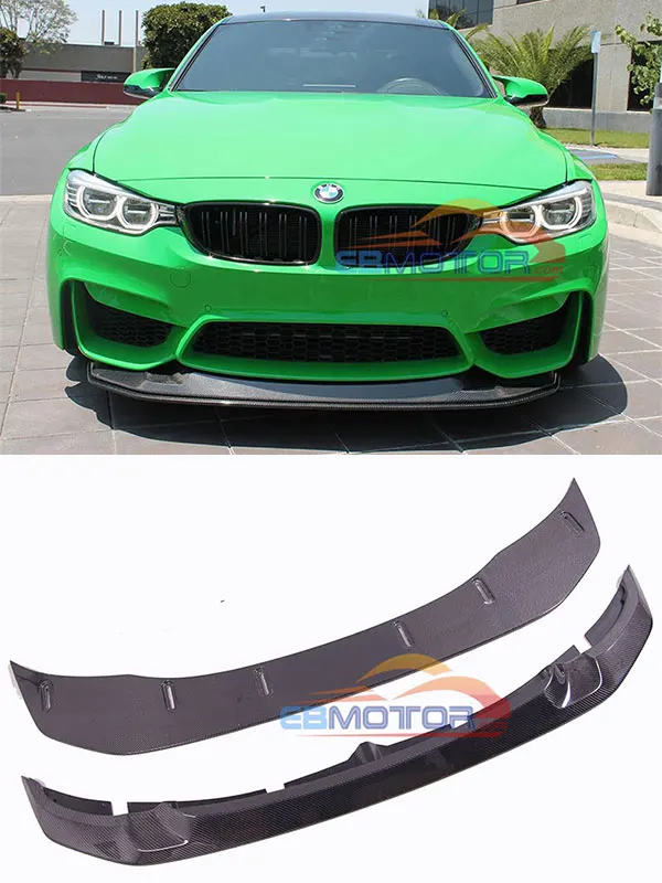 GTS настоящий карбоновый передний спойлер 1 пара для BMW F80 F82 F83 M3 M4 B477|Панар-штанги| |