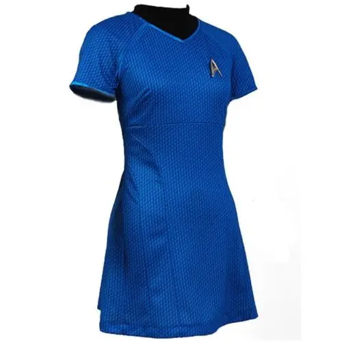 Star Into Darkness Fleet Uhura Blue Dress Uniform Cosplay Costume XS-XXXL For Women Female Girls | Тематическая одежда и