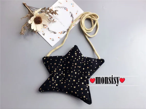 Black Star Bag Monsisy/Кошелек для монет для девочек, Детский кошелек, маленький кошелек для мелочи, Детская сумка, сумочка для денег и монет, держатель для зимы, Kawaii Cat, Детская подарочная сумка - Цвет: Black Star Bag