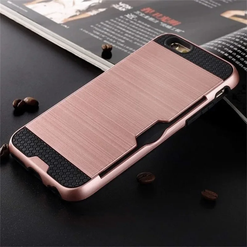 Противоударный чехол для iPhone 6 s 5 5S 6 s SE iPhone X 8 7 Plus 6Plus 7 Plus 8Plus Мягкий силиконовый Жесткий пластиковый Чехол для телефона - Цвет: Rose Gold