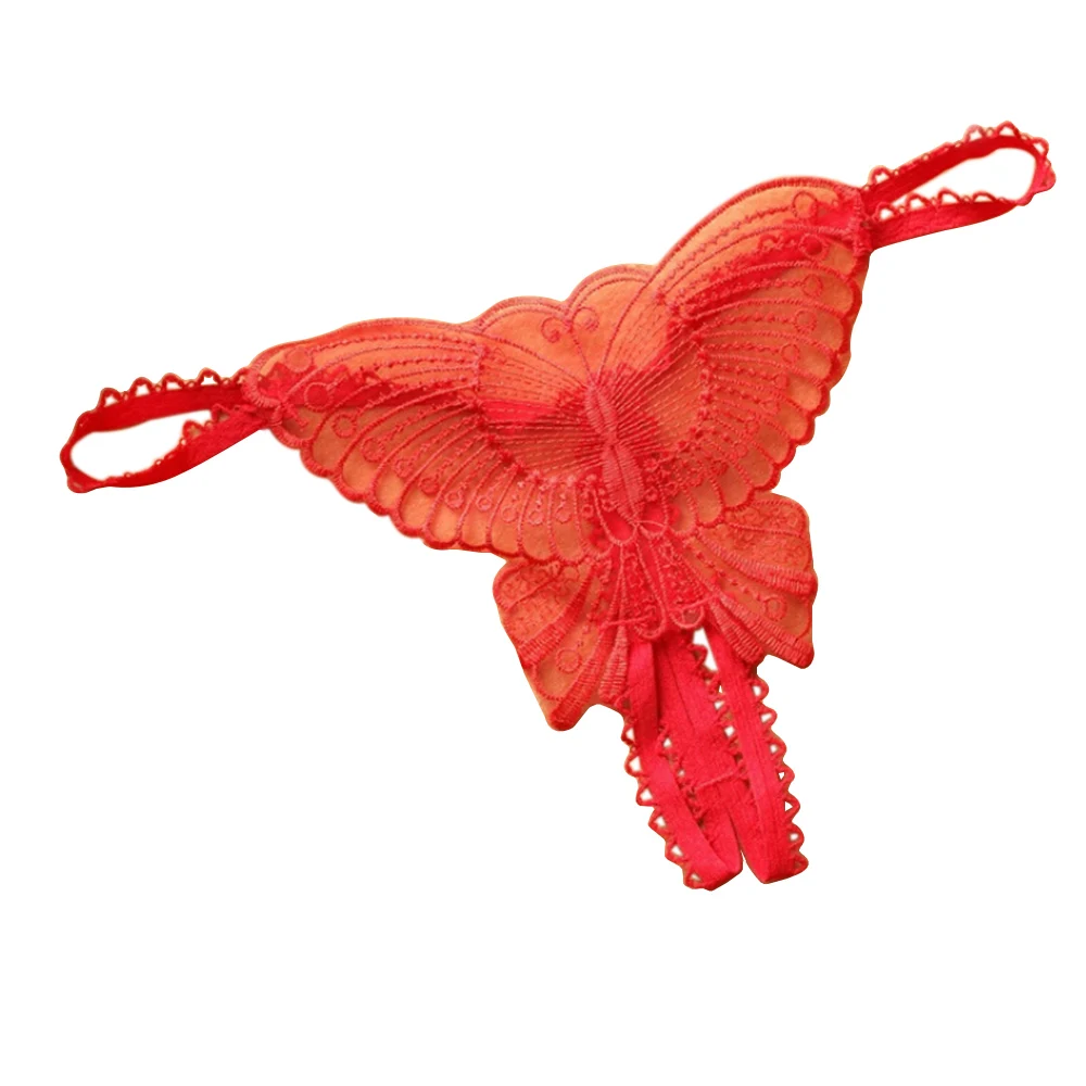 Женские сексуальные стринги с бабочками трусики-стринги V-образным вырезом