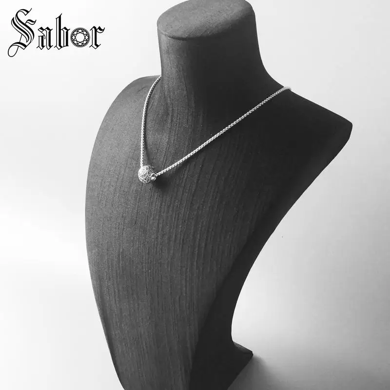 accessories DIY Beads Black Crushed Charm 2020 silver colour jewelry Gift Women Men Boy Girl Fit Bracelets Necklace thomas | Украшения и