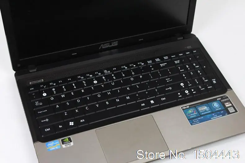 15,6 15 дюйм чехол для клавиатуры Клавиатура Чехлы для ASUS X550 X550C X550CA X550CC X550CL X550VC K53E K53SC K53SD K53SJ K53SK - Цвет: allblack