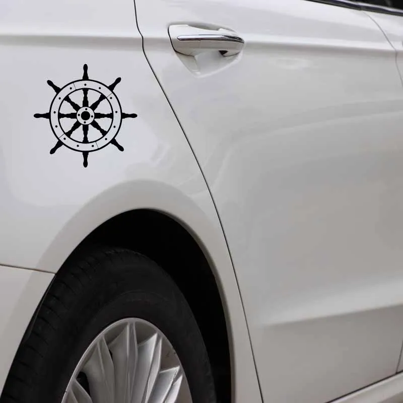 YJZT 15 3 см * штурвал море океан лодка Виниловая наклейка с красивым декором