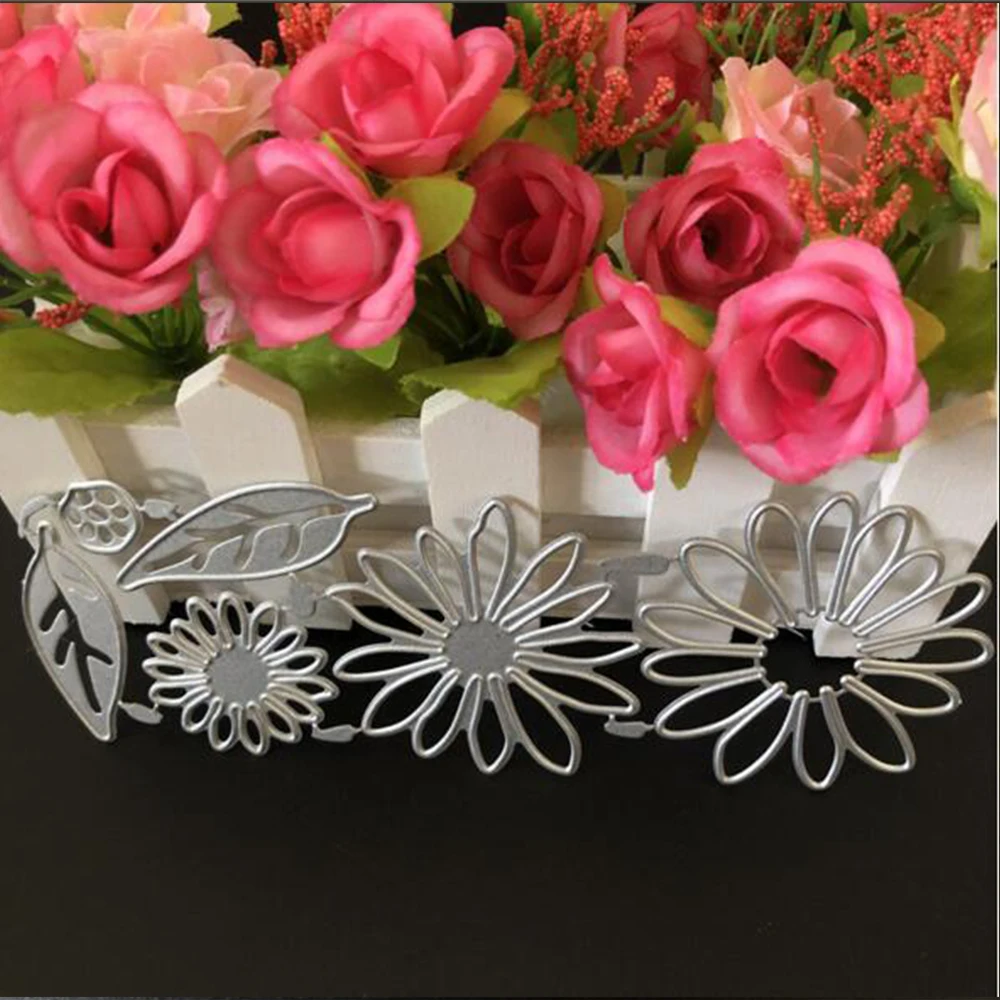 Штамп и штампы в виде цветов 2020 хризантемы 6 шт. штамп для резки металла