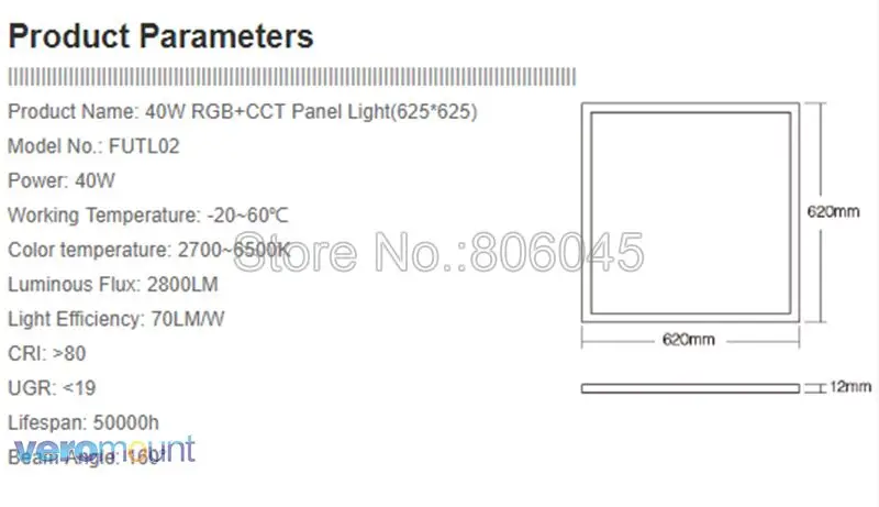 Milight 40 Вт RGB+ CCT светодиодный свет панели Поддержка 2,4 г дистанционное управление и смартфон приложение Wi-Fi управление и Alexa Голосовое управление