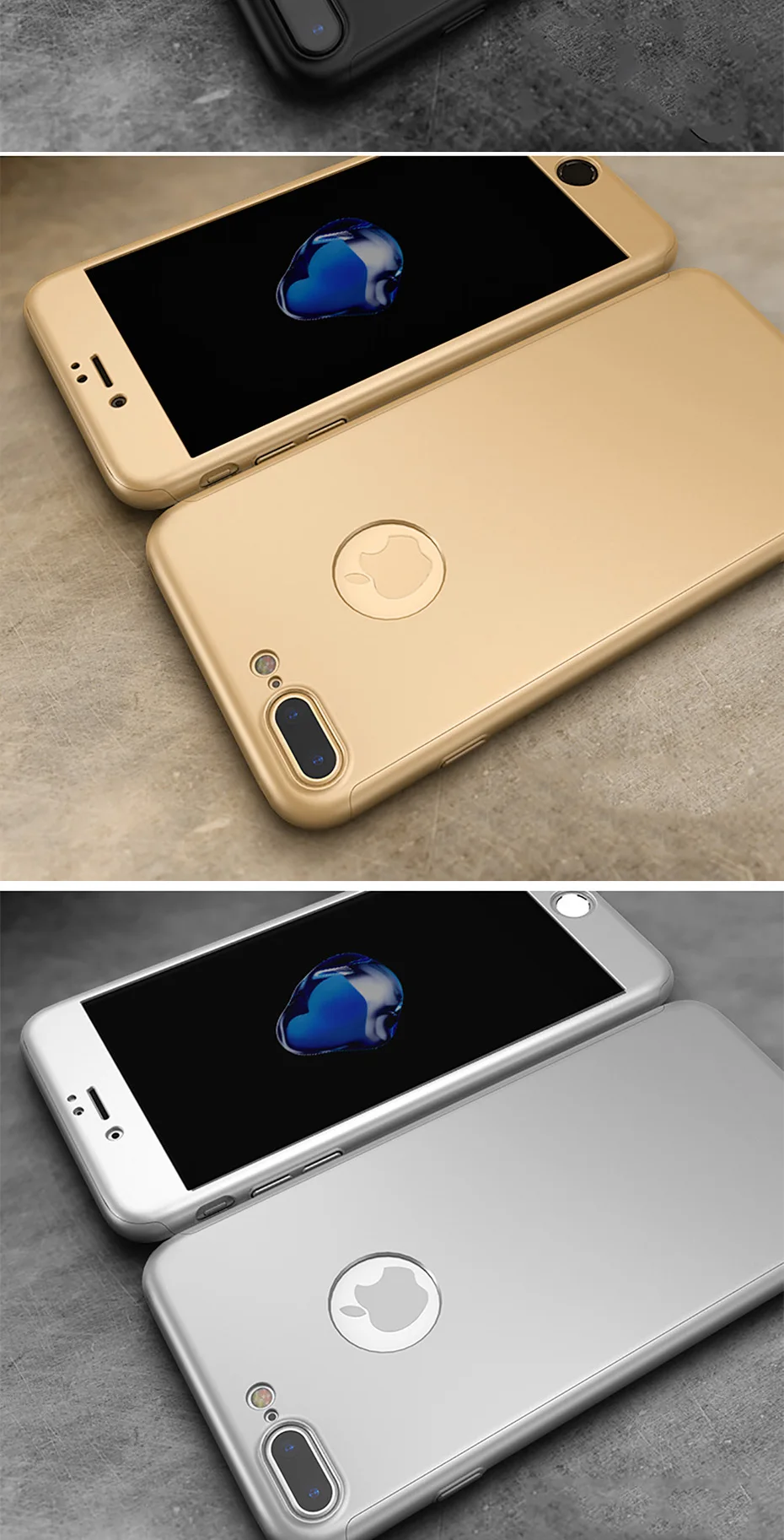 NAGFAK 360 полный защитный чехол для телефона для iPhone 8 7 6 6s 7 Plus 5 5S SE противоударный чехол для iPhone 7 8 Plus 6 5S 6s Чехол