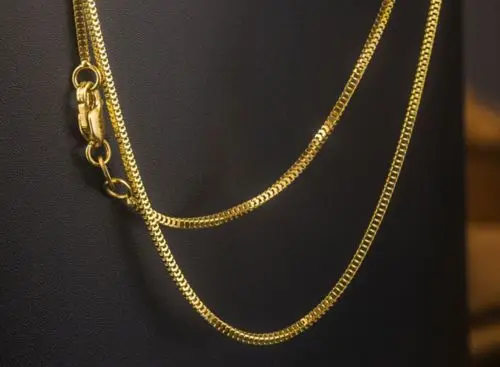 Женское ожерелье с цепочкой В миланском стиле 18 К желтое золото 20 дюймов| |
