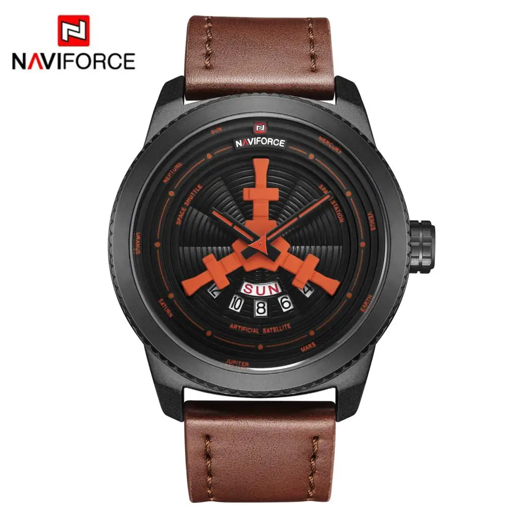 Новинка 2020 Брендовые Часы NAVIFORCE мужские Модные Повседневные спортивные часы с
