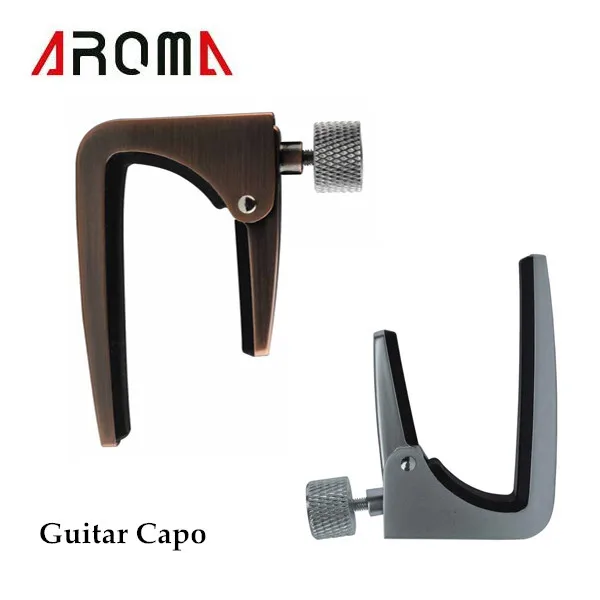 Портативный гитарный каподастр серебристый и бронзовый сплав цинка уникальный