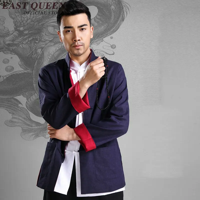 Хороший вкус Китайская традиционная одежда для мужчин с длинным рукавом Брюса