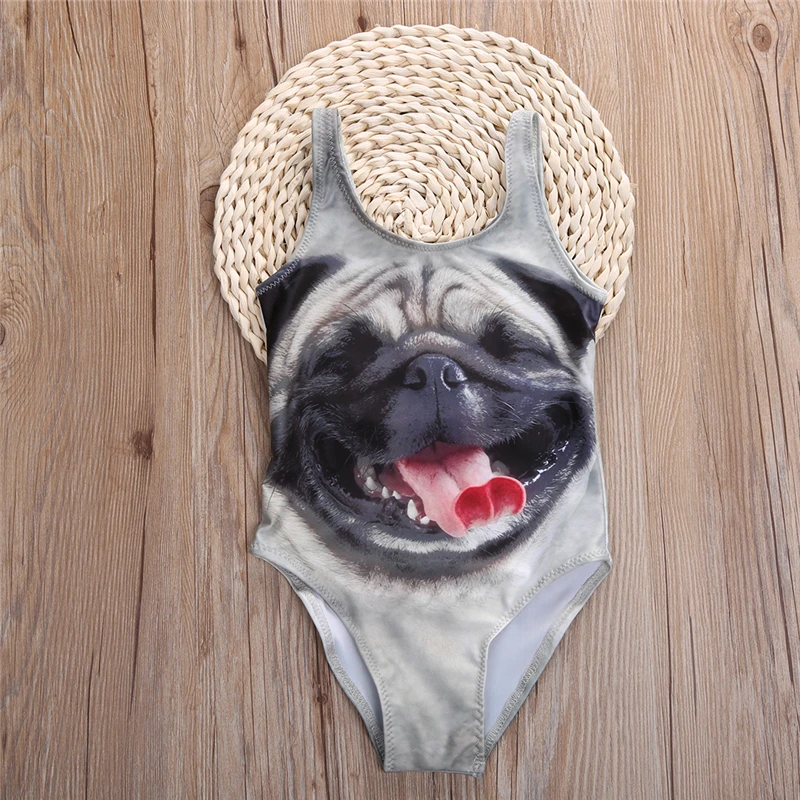 Детская одежда для плавания 2017 детские летние боди девочек с собаками купальники