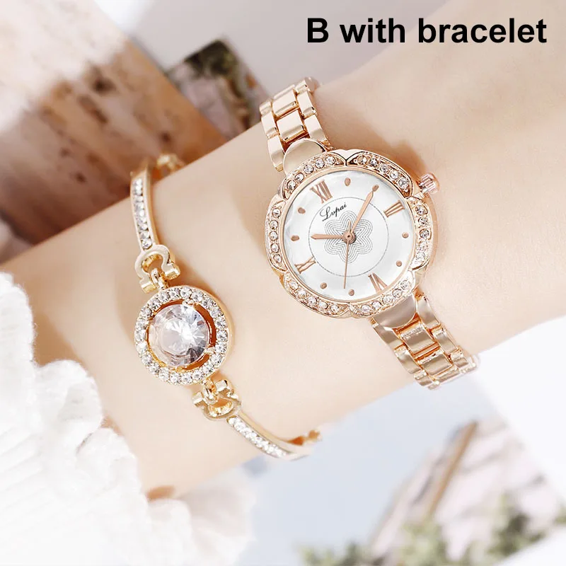 Женские кварцевые часы браслет набор римские цифры Циферблат с сплавом группа