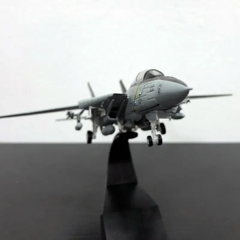 AMER 1/100 масштаб военная модель игрушки США Grumman F-14 Tomcat Fighter VF-84 Jolly Rogers Fighter литой металлический самолет модель игрушки