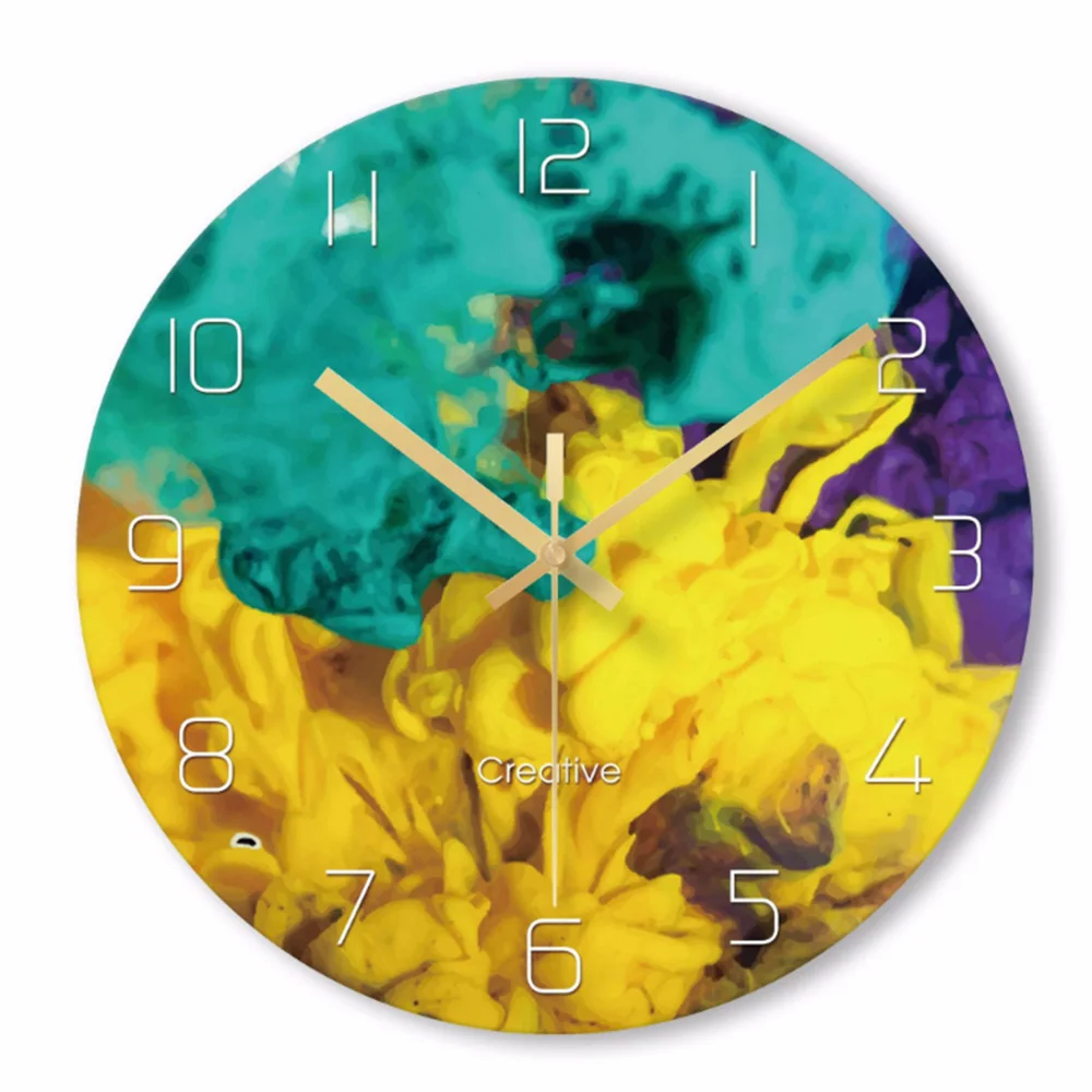 1 Pcs Creative 3D Wall Clock Modern Design Living Room Decoration Mirror Glass Unique Watch Clocks Home Decor Silent | Дом и сад