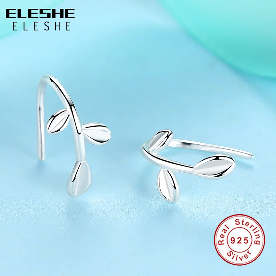 ELESHE новые трендовые 925 пробы серебряные серьги Bijoux винтажные маленькие серьги-гвоздики для женщин, хорошее ювелирное изделие brincos