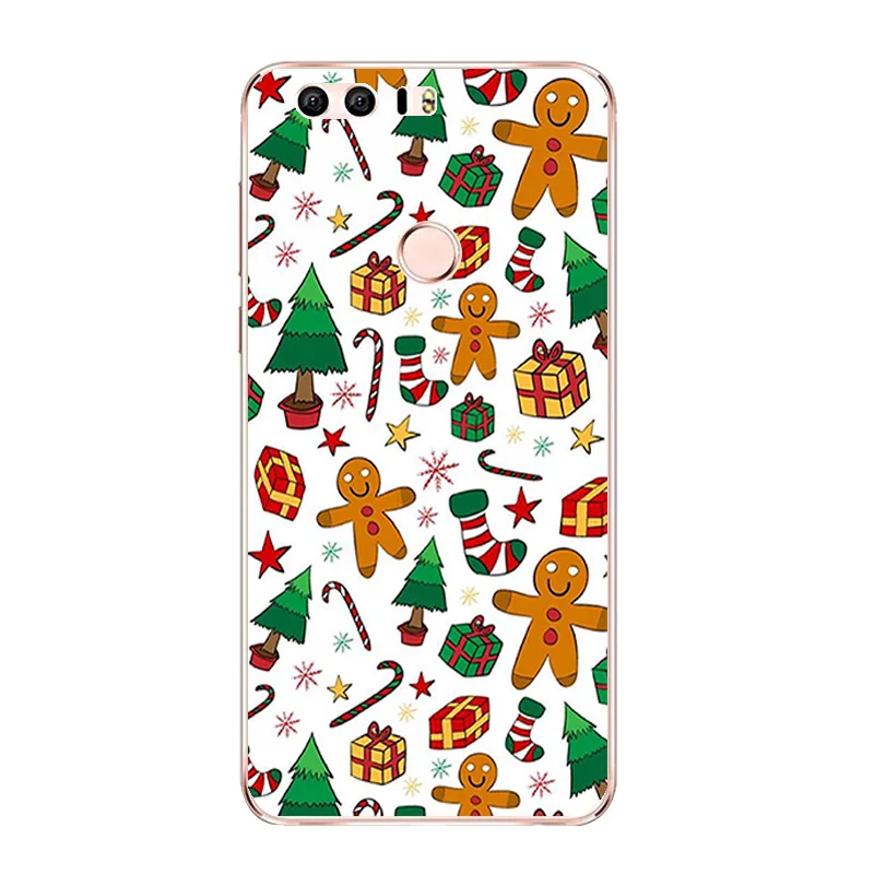 DIY For Huawei Honor 8 Phone Case P9 P10 Lite / G9 Shell 5.2 inch 7 7i Coque TPU Christmas Gifts Printing |