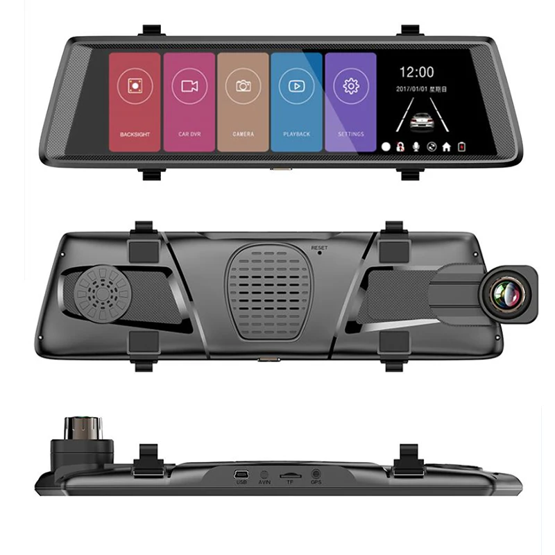 QUIDUX 10 &quotFull Mirror Touch автомобильный видеорегистратор с двумя линзами FHD 1080P 1:1