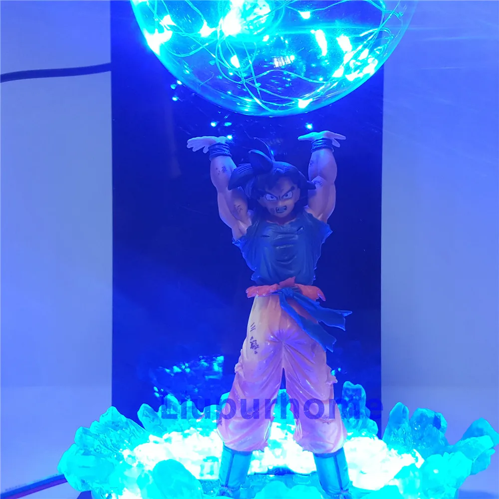 Рисунок солнце Гоку Genki damaSpirit бомба светодиодный Ночной светильник Супер Saiyan Goku