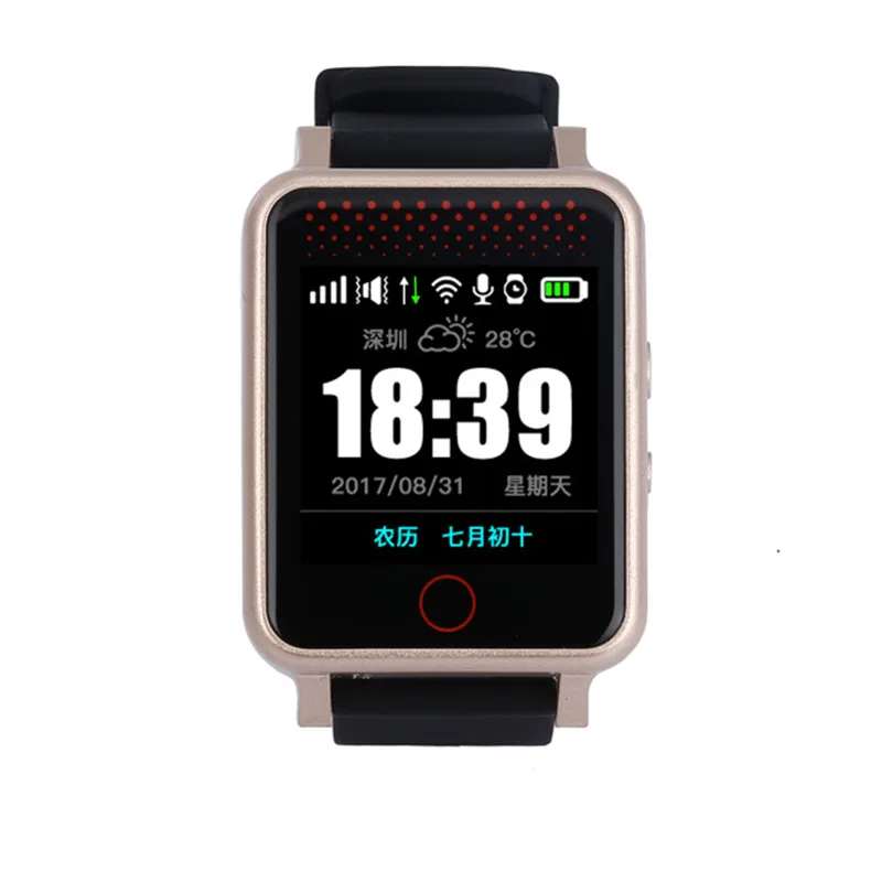 Часы с GPS трекером Elederly для детей A LBS Wi Fi отслеживание сердечного ритма кровяного