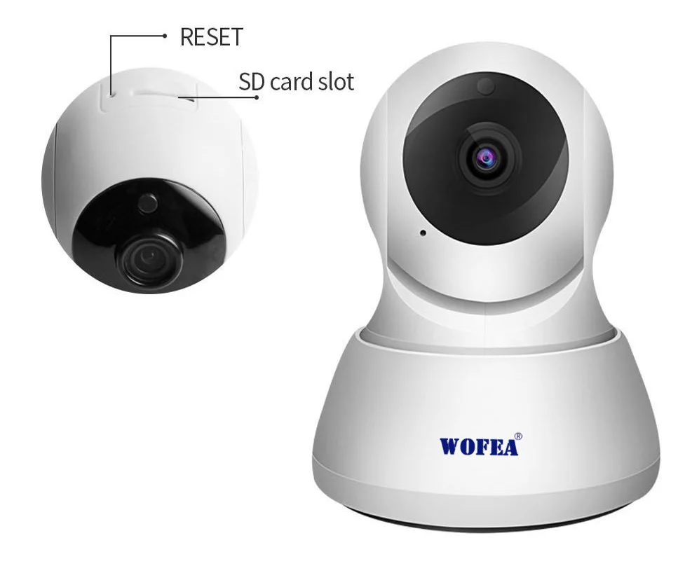 WOFEA IP камера беспроводная Смарт WiFi камера Wi-Fi аудио запись наблюдения детский монитор HD 1080P Мини CCTV камера iCSee