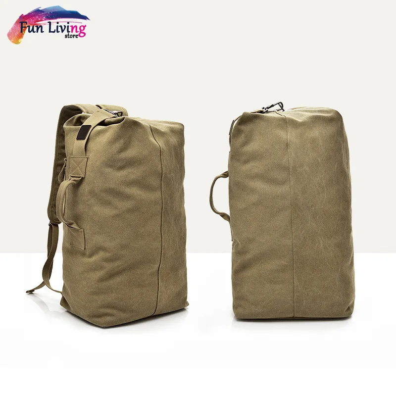 

Multifunctional Climbing Bag Tactical Military Backpack Men Women Travel Bags Canvas Bucket Bag Shoulder Sports Bag 3 Colors
